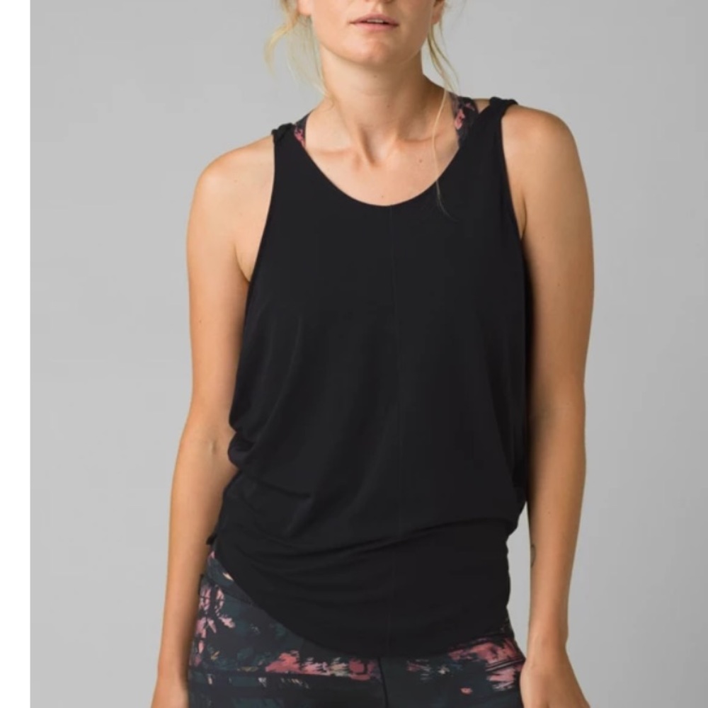 NWT Prana Mariposa Black Tank